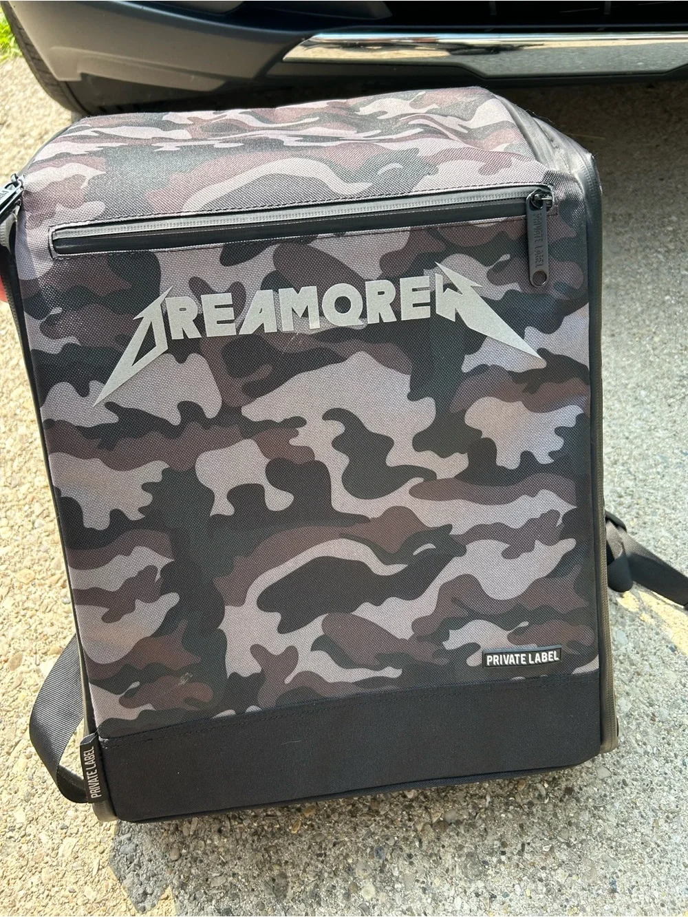 Private Label Dreamore Shoe Travel Camouflage Men’s Backpack Gray Camo